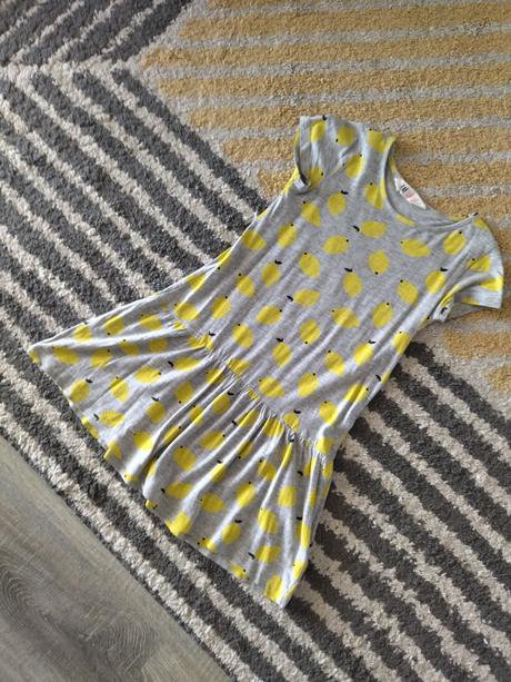 Citronikové šaty/tunika 110/116, h&m,116
