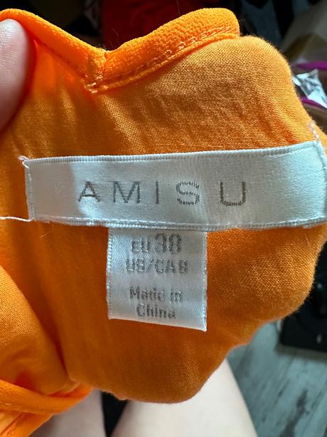 Oranžove šaty amisu, amisu,38