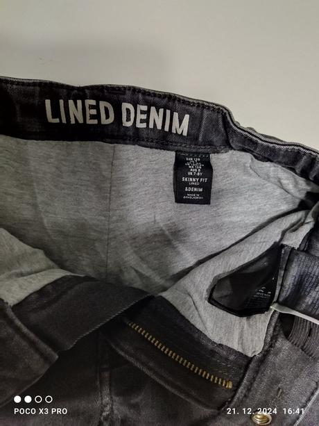 Zateplené rifle, h&m,128