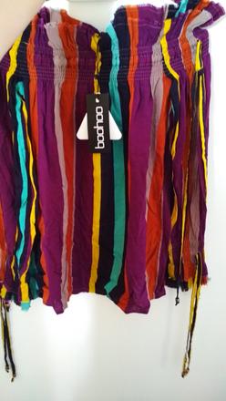 Dámsky top - tričko s odhalenými pleciami, m / s