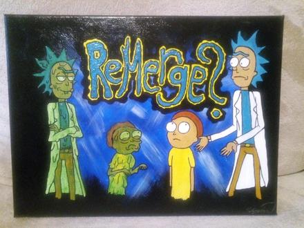 Handmade obraz rick and morty, 