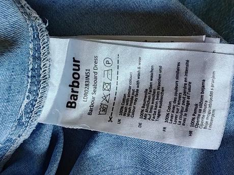 Barbour originál štýlové moderné šaty, m