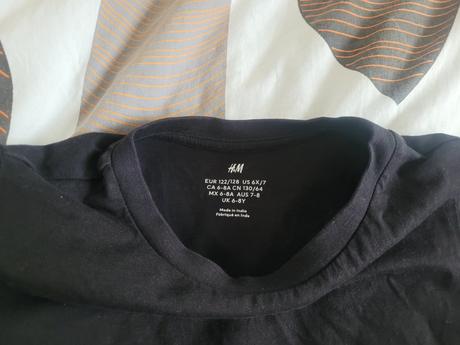 Tričko čierne dvojicky, h&m,122