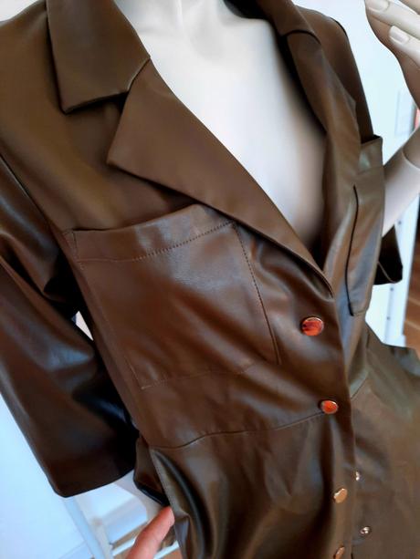 Zara koženkové šaty, zara,s