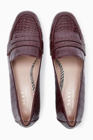 Bordové topánky z kože, next,40