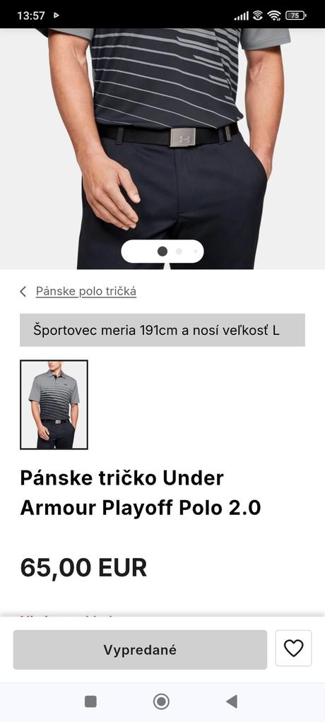 Under armour tričko, under armour,xl