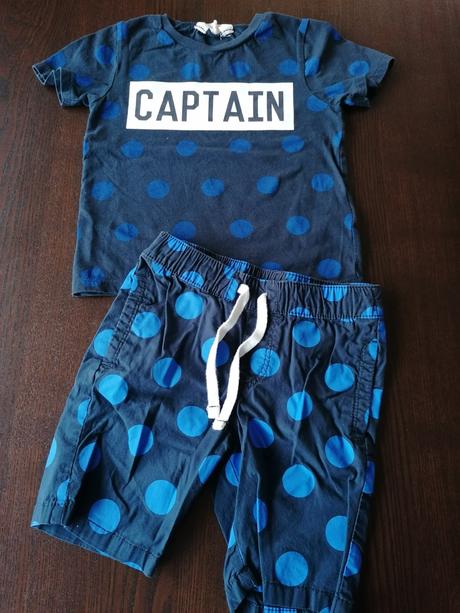 Bodkovaný komplet, h&m,98