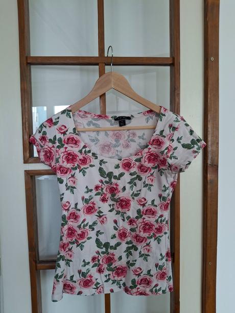 Kvetinový top, amisu,s