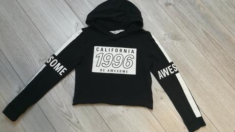 Crop mikina, h&m,134