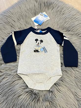 Chlapčenské body mickey mouse (3-6 mes.), original marines,68