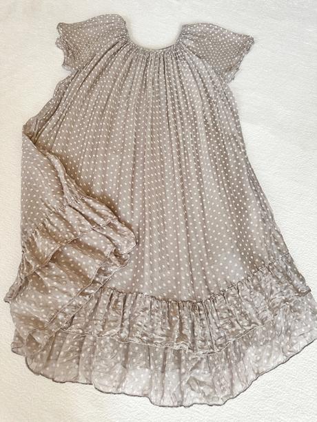 Hodvábne šaty s polka dot, s