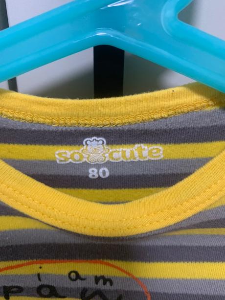 2ks detské body s dlhým rukávom, 80