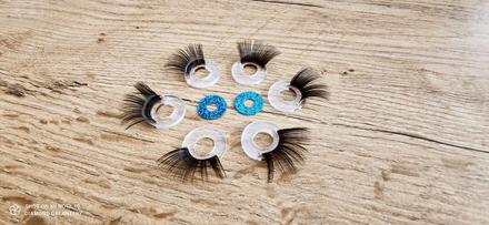 Bezpečnostné oči 16 mm - flitrové s mihalnicami -, 