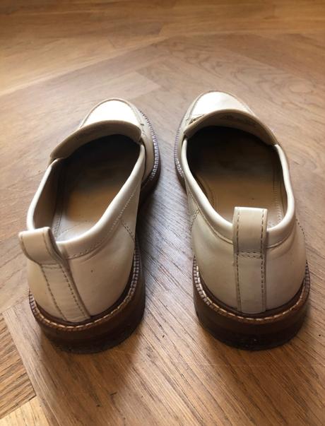 Bledé kožené mokasíny sam edelman 38, 38