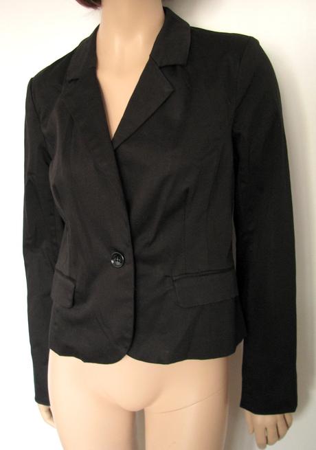 Čierne bavlnené sako, 40