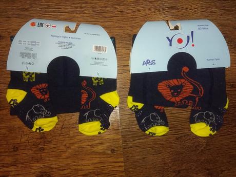 Bavlnené s pogumovanymi chodidlami, 80 / 86