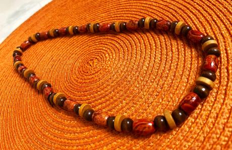 Drevený etno náhrdelník, 