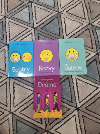 Knihy úsmev,sestry,nervy a dráma, 