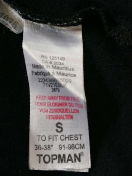 Dámsky čierny top, topman, s