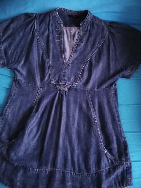 Riflove šaty pre tehulky, kratší strih, l