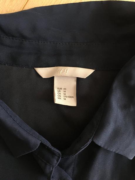 Tmavomodrá blúzku, h&m,44