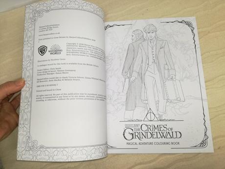 The crimes of grindelwald colouring book nsp20, 