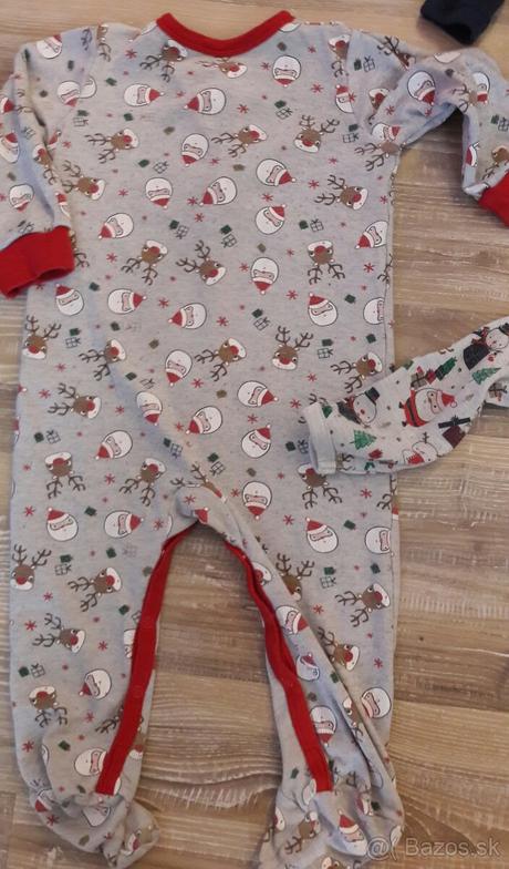 Vianočné pyžamko+2xbody cena spolu, 80