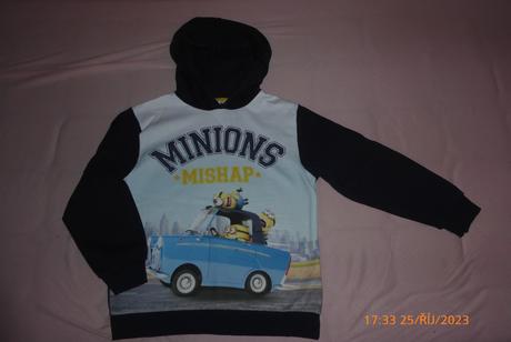 Minions mikina s kapucňou,v.140, 140