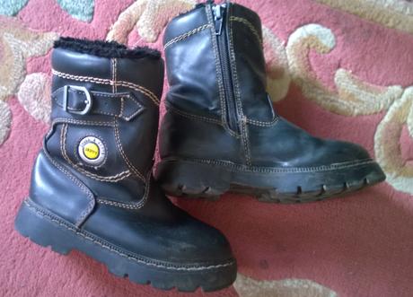 Kožené čižmy, vn.dlzka 20cm, 28