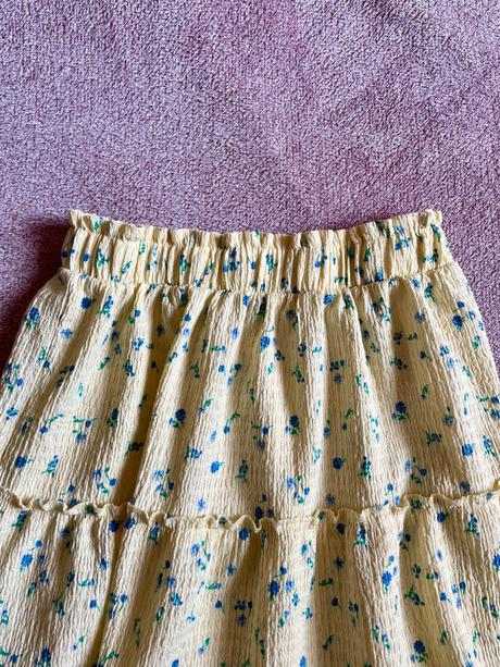 Kvietkovaná letná sukňa, f&f,34 / xs