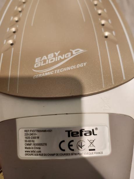 Žehlička tefal 2300w, model fv3776eo, tefal