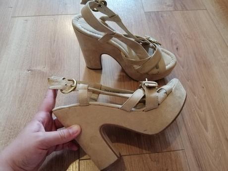 Sandálky na platforme, 37