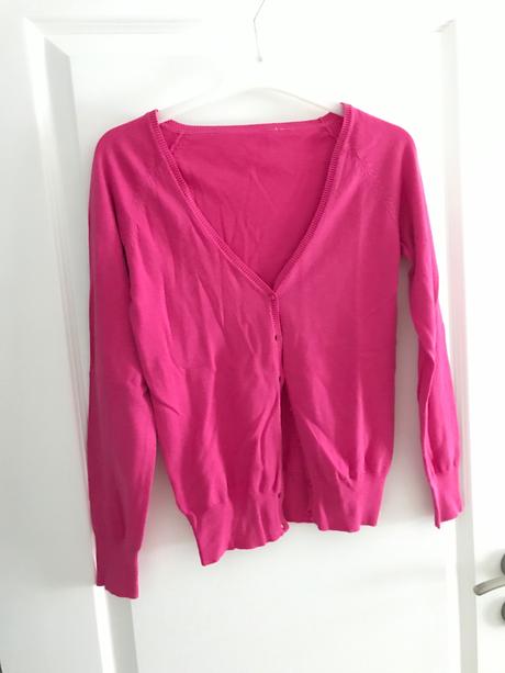 Ružový basic svetrík, c&a,xs