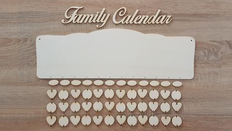 Rodinný kalendár b-rôzne nápisy,