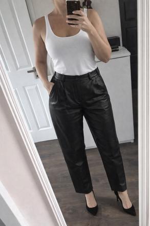 Nohavice z pravej kože, m