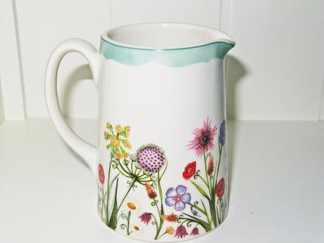 Porcelánový čajník a džbán - značka burleigh, 