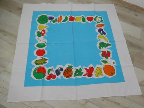 Obrus bavlnený s ovocím a zeleninou, 