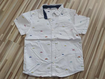 Košeľa s autíčkami, h&m,122