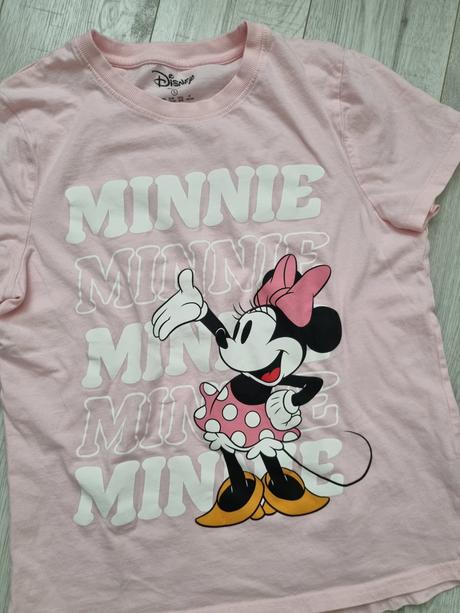 Svetloružové tričko s ikonickou minnie mouse, disney,s