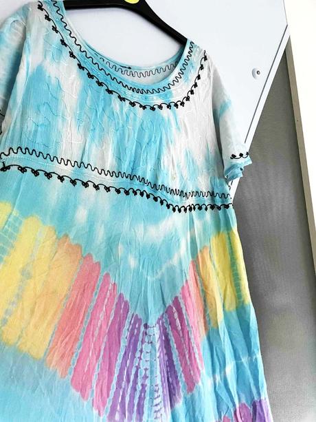 Ľahké letné batikované maxi šaty xl/xxl, xxl