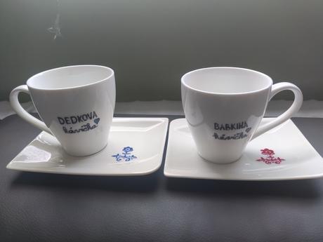 Ručné maľované šálky, 