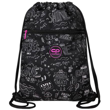 Vrecko na obuv coolpack - b&w scribble,