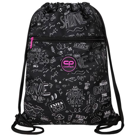 Vrecko na obuv coolpack - b&w scribble,