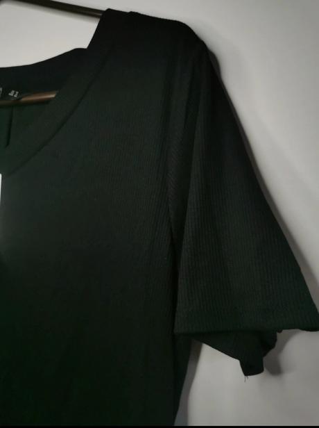 F&f basic čierne tričko s v výstrihom, f&f,38