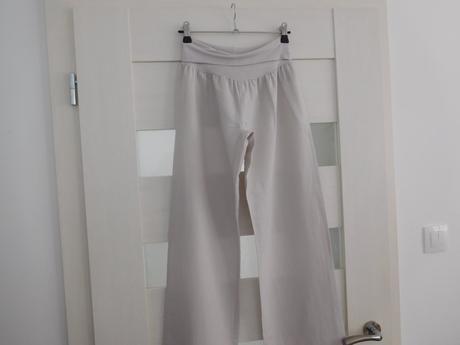 Ľanové nohavice s pružným pásom-s, 34/32, s