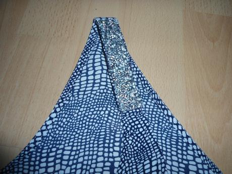 Modro-biele damske tricko, 44