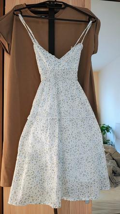 Šaty s kvietkami, h&m,158