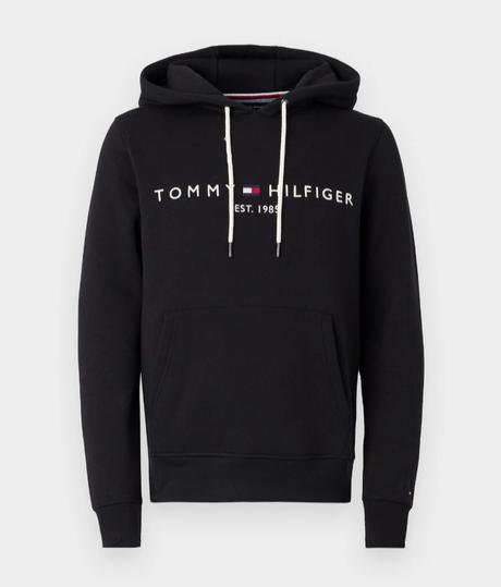 Čierna mikina tommy hilfiger, tommy hilfiger,s