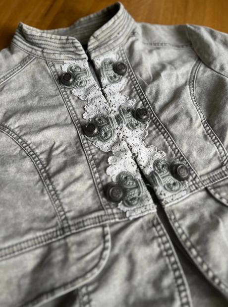 Džínsové sako, stradivarius,l