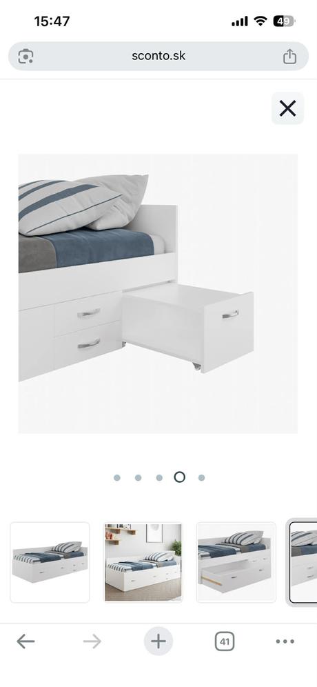 Predám detské postele, šírka (cm): 95